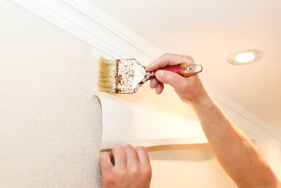 Pose de papier peint à Boisseaux — revêtements muraux et toiles de verre